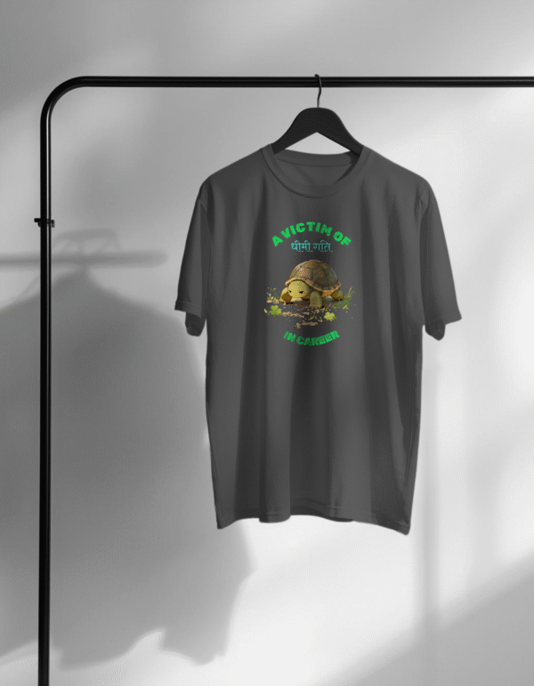 Slow Career Growth oversized t-Shirt for Men and Women (Black)