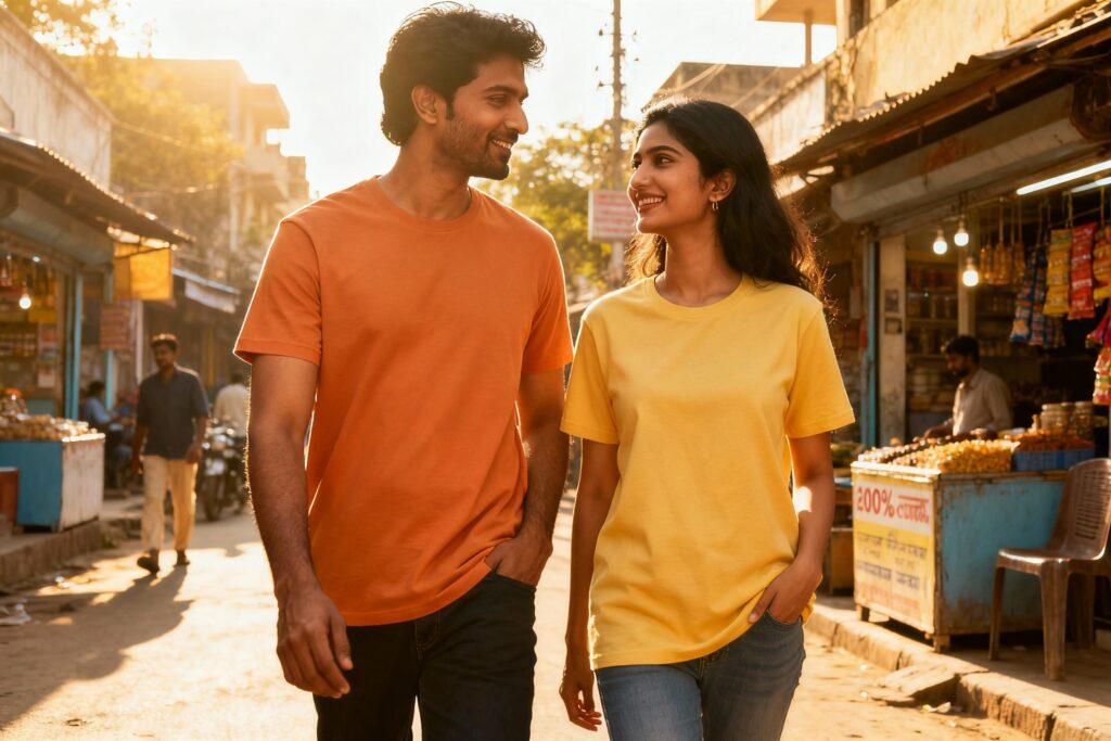 100% Cotton T-shirts in India