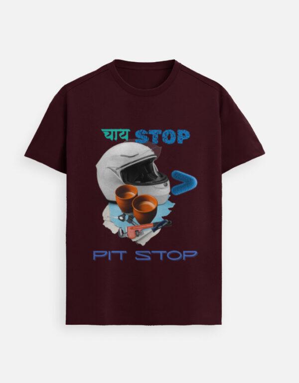 Tea Stop is Greater than Pit Stop Unisex Supima T-Shirt