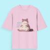 Front_1_c_45-1.jpg Laziness is my BFF oversized t-Shirt for Men and Women (Light Baby Pink)