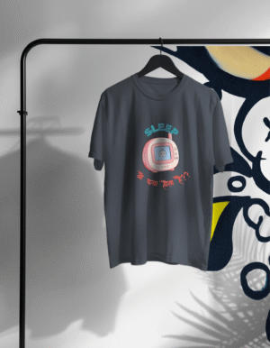 Sleep, What is That?? Unisex Oversized Standard T-Shirt (Navy Blue)