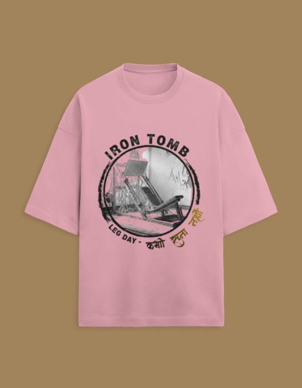 Leg Day, Never Heard of IT Unisex Terry Oversized Tee