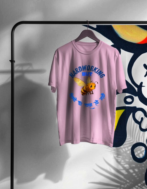 Hardworking but unappreciated light baby pink front