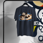 Lazy but smart navy blue unisex t-shirt back