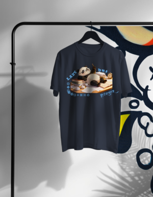 Lazy but smart navy blue unisex t-shirt back