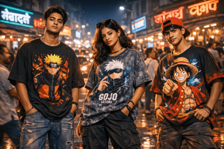 Anime oversized t-shirts India featured image