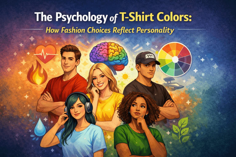 Psychology of T-Shirt Colors: How Fashion Choices Reflect Personality